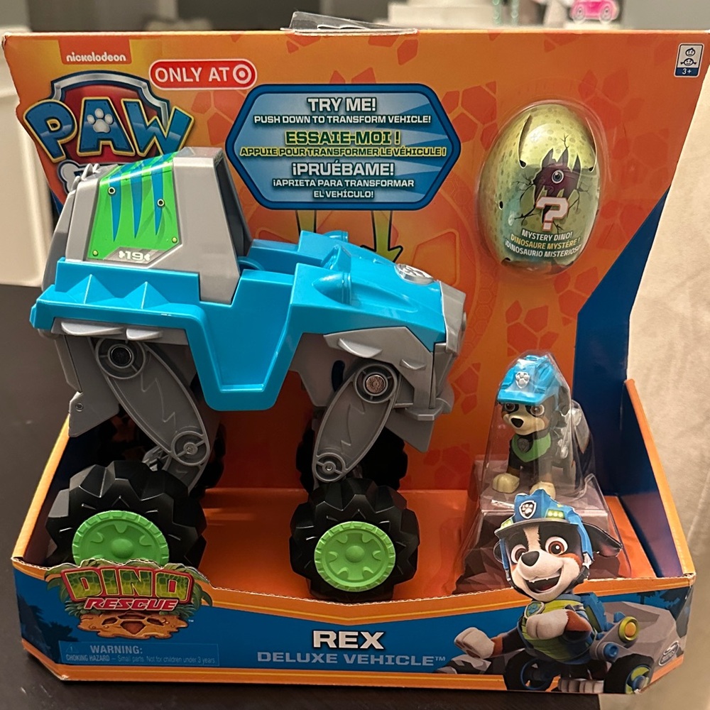 Paw Patrol Rex Dino Rescue Vehicle - Blue and Gray